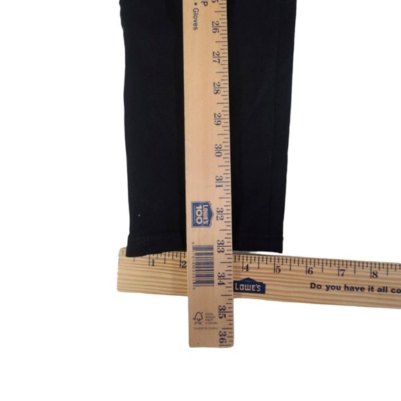 Banana Republic Sloan Fit Straight Leg Pants Womens Size 2 Stretch Zip Leg Black - Picture 10 of 12
